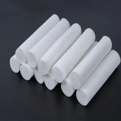 厂家定制汽车香水无纺布棉棒优质吸水棉芯加湿器纤维棉棒圆形棉芯