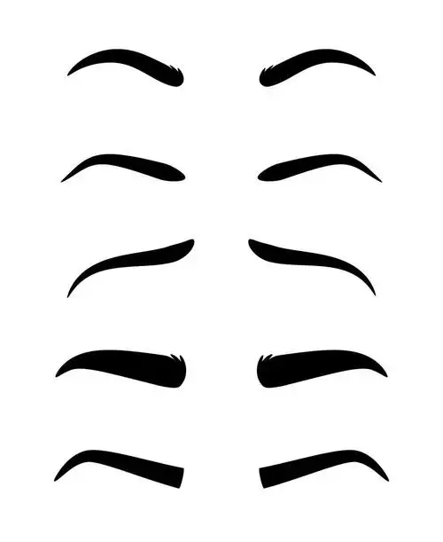 素材和矢量素材:眉毛模型集向量图片,摘要,女人,线,灯,时装,女孩,卡通