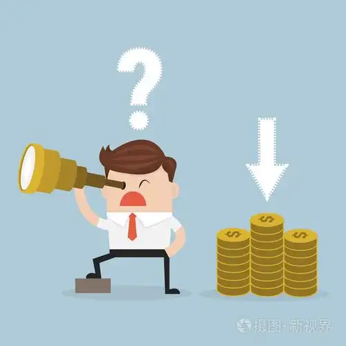 困惑的商人寻找钱在错误的方向.矢量