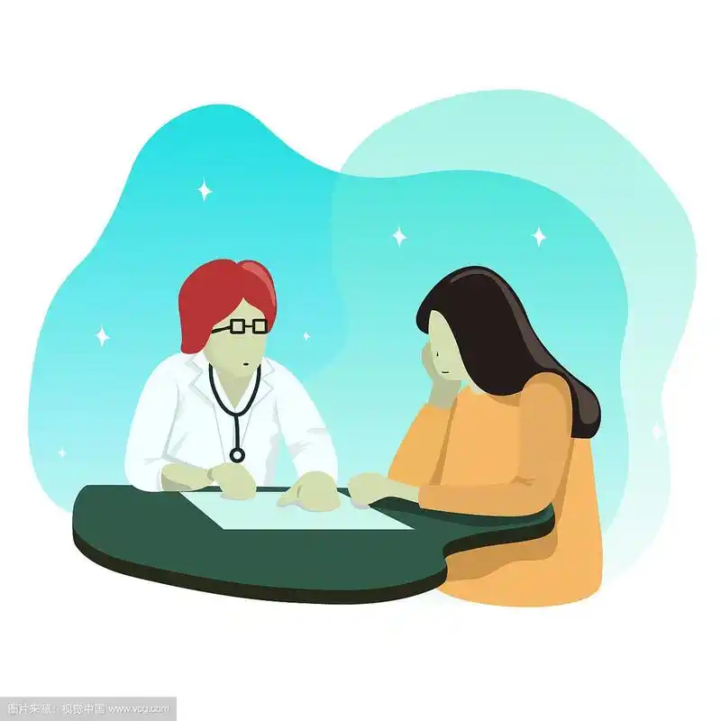 医生看病矢量图