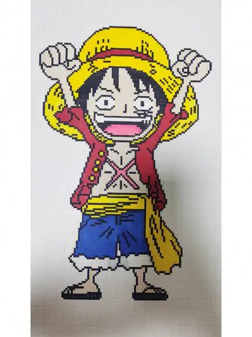 临摹像素画海贼王