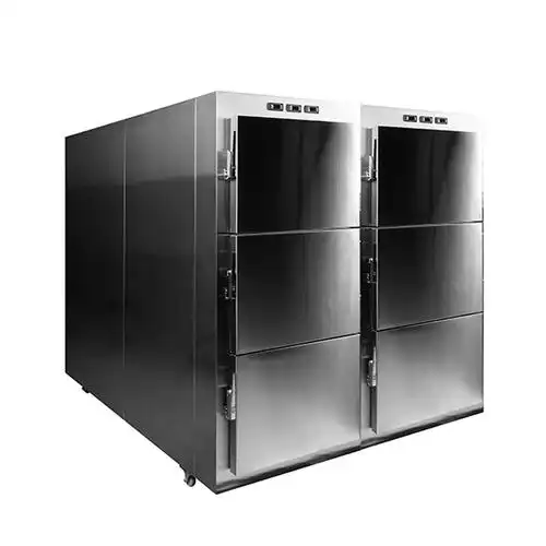 医用不锈钢丧葬太平间 6 身体 mortuary 冷冻柜 mortuary 冰箱