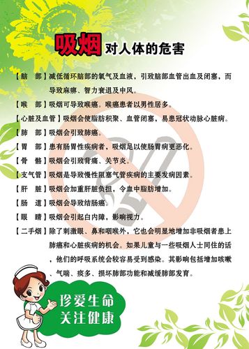 吸烟的危害展板