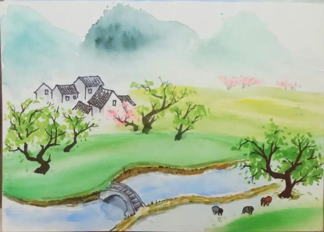 乡村四月闲人少, 才了蚕桑又插田.