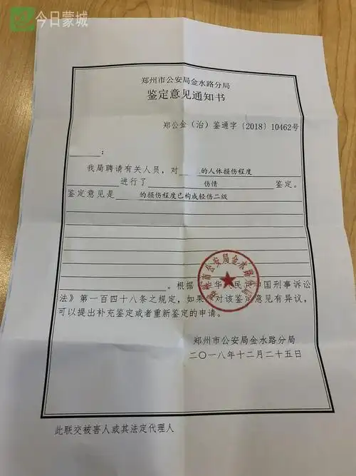 警方出具的伤情鉴定认定构成轻伤二级.