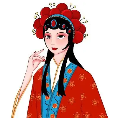 戏曲卡通人物素材