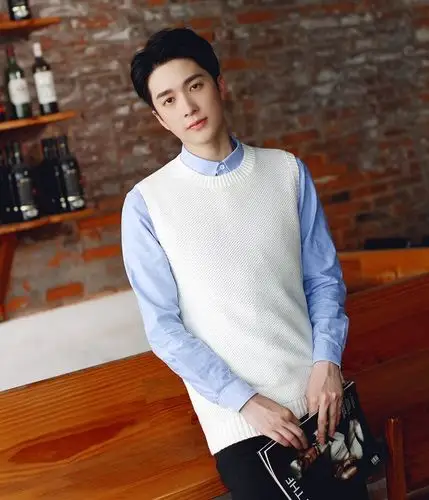 春秋季男士针织毛背心潮男无袖毛衣圆领韩版坎肩大码毛线学生马甲