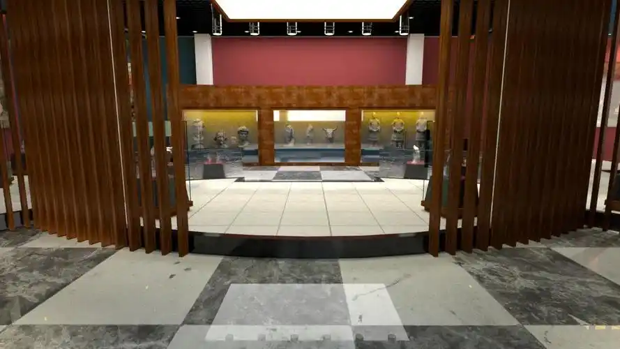 场景渲染练习博物馆展厅效果图