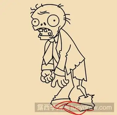 简笔画教程-怎么画僵尸