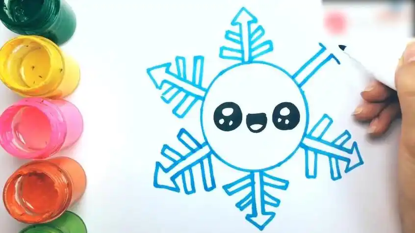 简笔画画法雪花简笔画图片大全雪花简笔画图片大全儿童圣诞雪花简笔