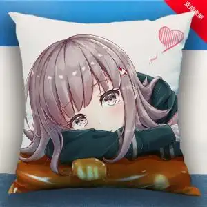 弹丸论破周边七海千秋塞蕾丝缇雅江之岛盾子动漫方抱枕靠枕定制