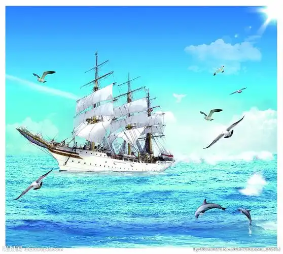 0)颜色:cmyk40共享分×关 键 词:一帆风顺 帆船 海欧 大海 风景画