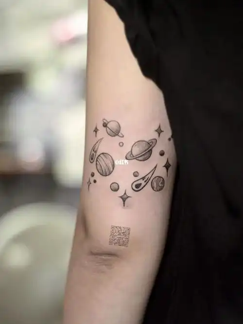 星球 宇宙纹身