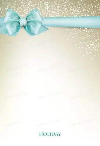 蒂芙尼蓝蝴蝶结海报背景素材