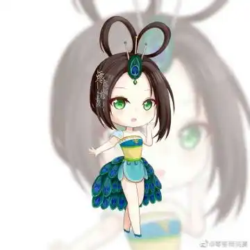 零落雨浣夏 #叶罗丽蓝孔雀##蓝孔雀一吻敬温柔# —— 补档,是雀生日