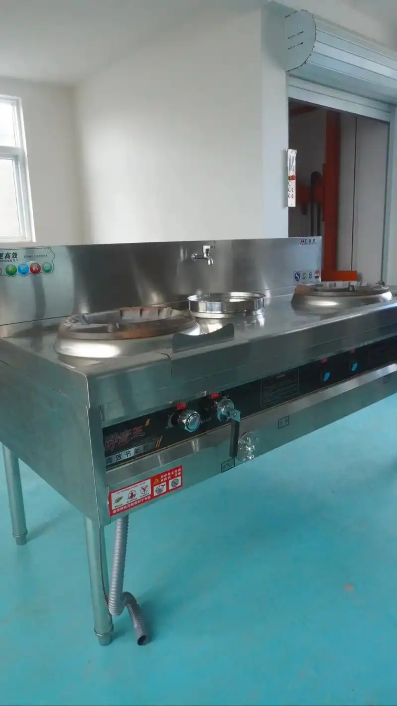 商用猛火灶燃气节能双灶不锈钢煤气灶厨房天然液化气灶饭店灶台,纯试