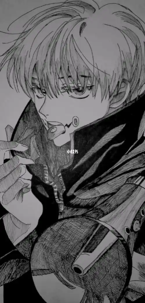 咒术回战  #狗卷棘 #临摹 #黑白漫画