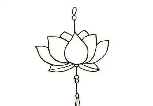 简单又好看莲花简笔画怎么画带颜色莲花简笔画步骤