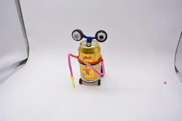 易拉罐机器人 科技小制作电动diy小发明科学实验手工作业拼装玩具