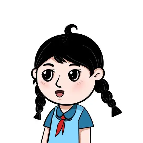 海珠区学科组动漫人物ppt专用《学生》|动漫|单幅漫画|女孩球球