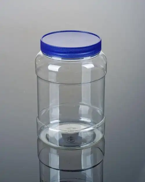 普通盖大口蜂蜜瓶1500g 圆形透明塑料瓶(pt028)