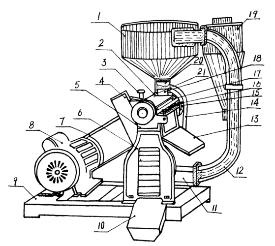 cn87216867u_微型铁辊碾米机失效