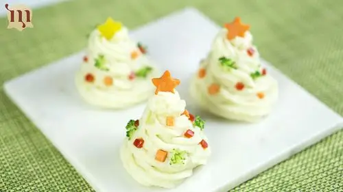 圣诞树造型土豆泥的做法图解12