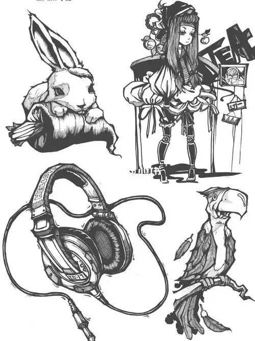 《嘿,设计》黑白装饰画单体素材积累