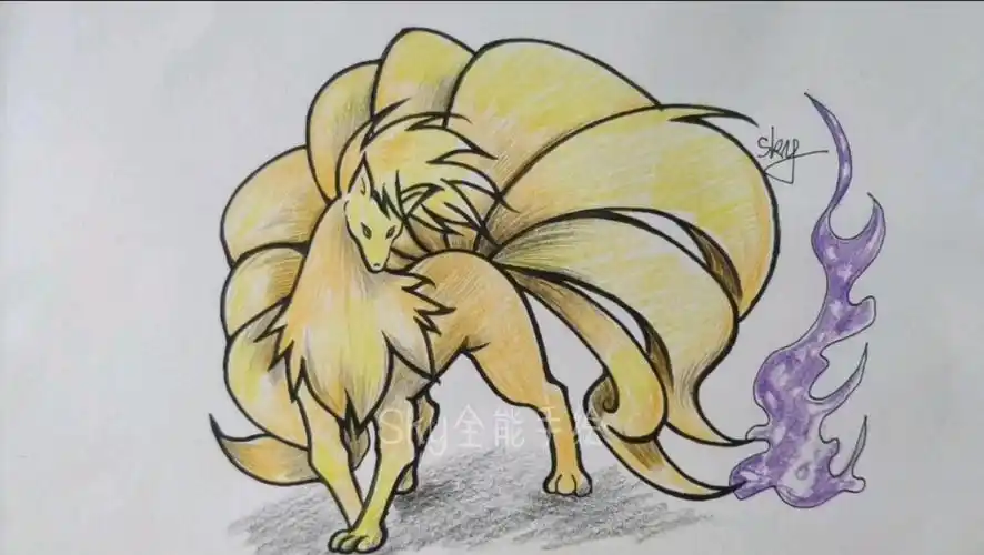 教你手绘九尾妖狐.#手绘##绘画##火影_哔哩哔哩_bilibili