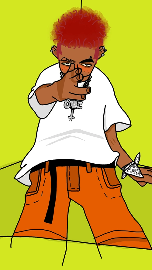 街舞breaking插画街头潮涂鸦