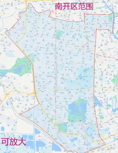 南开区学片划分及教育分析学校分布情况