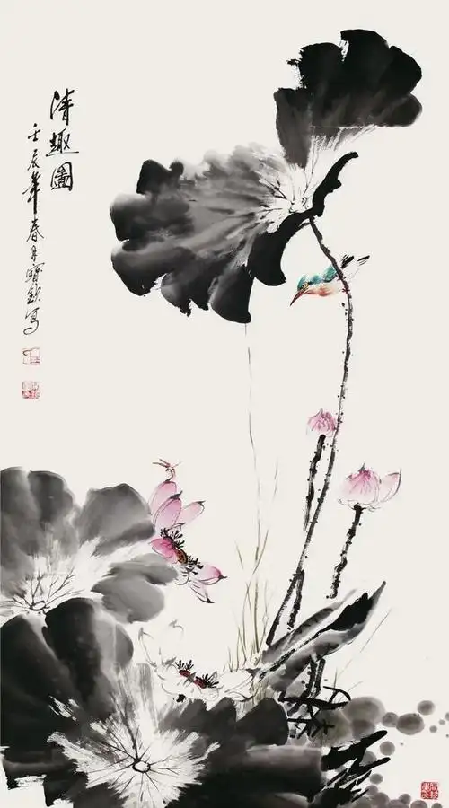 水墨画荷花绘画技法详解