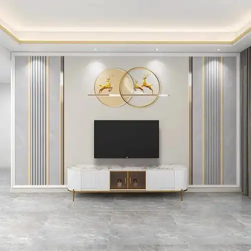 100款电视背景墙沙发墙卧室墙背景画墙布.#100款电视背景 - 抖音