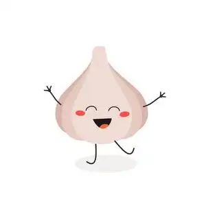 漫画卡通大蒜动画片大蒜的矢量例证照片