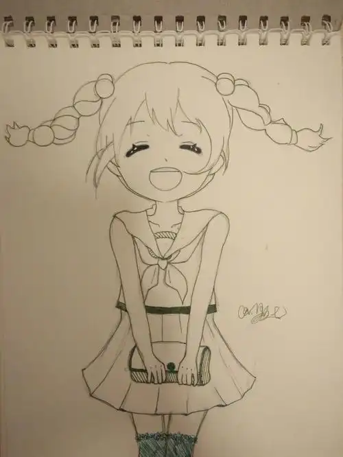 手绘女孩送我仅有的11个粉丝