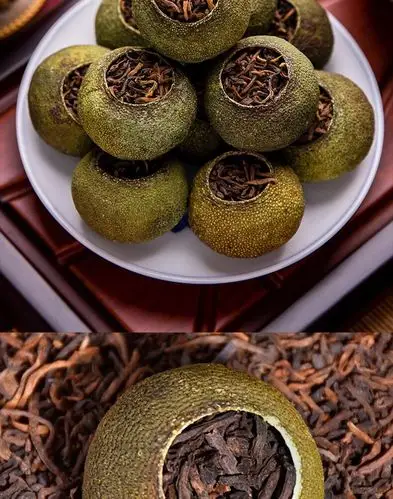 新会生晒小青柑 陈皮普洱茶熟茶叶柑普橘桔普茶500g礼盒装