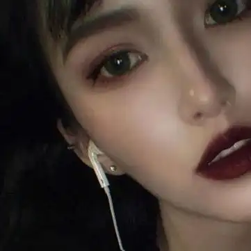 半脸美女头像女生头像图片