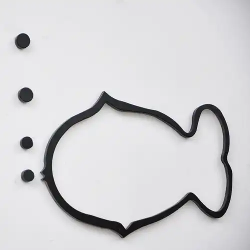 创意3d立体墙贴鱼型客厅卧室田园电视背景墙装饰烤漆装扮品墙.