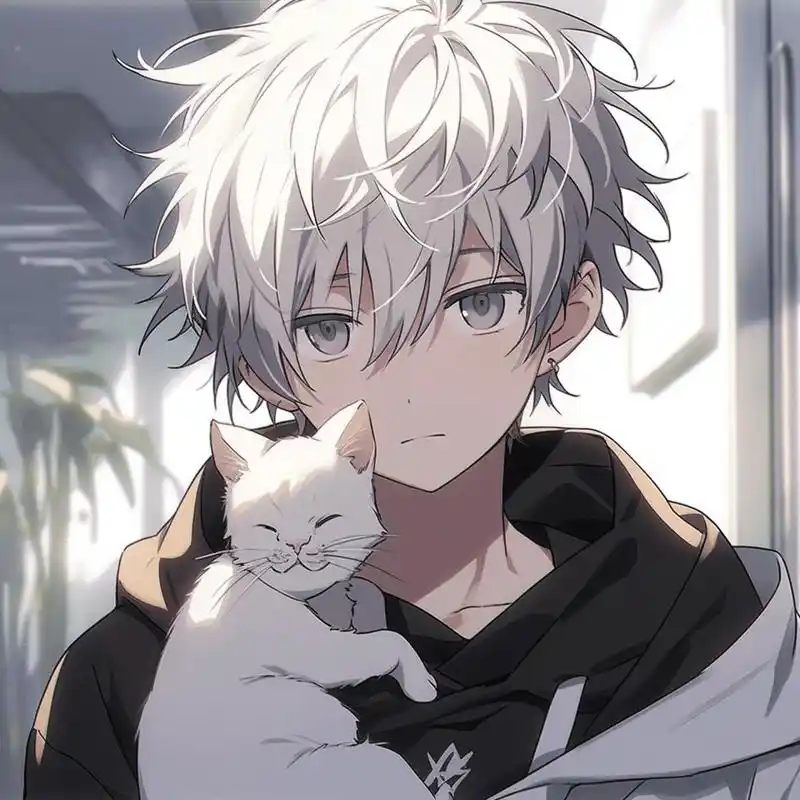少年与猫丨帅气动漫男头