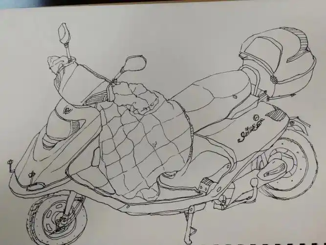电动车写生