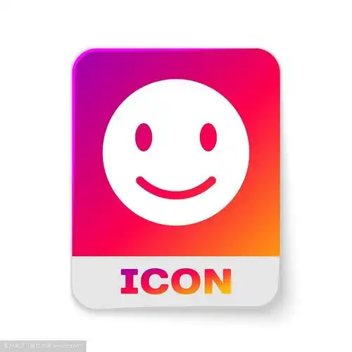 白色笑脸图标孤立在白色