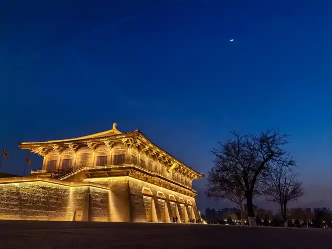 今晚的大明宫!好美!