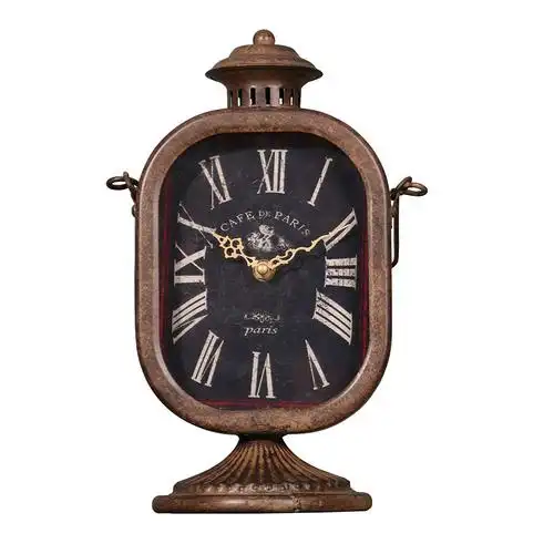 复古怀旧老式钟表美式乡村台钟店铺酒吧咖啡厅服装店复古钟摆件