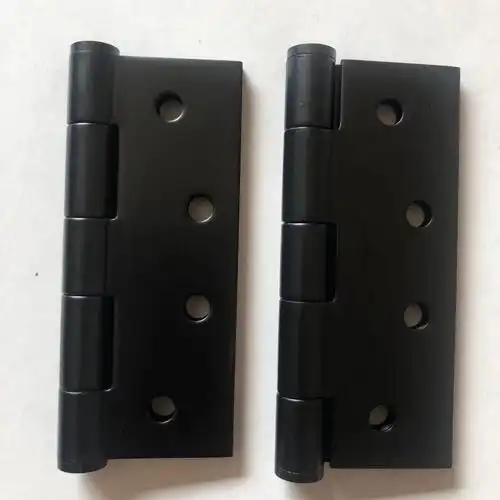 不锈钢合页黑色平开合页美式孔无轴承商用室内实木门铰链黑色4寸