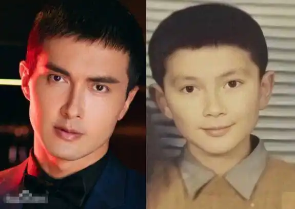 小时候的他就长相可爱,浓眉大眼很招人喜欢,长大后高伟光褪去童年的