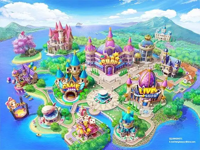 原创作品qq炫舞新版世界地图