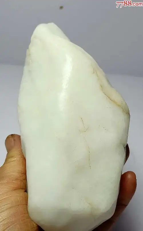 1752新疆羊脂白戈壁玉原石把件1084克-au19401429-其他玉石/玉器-加价