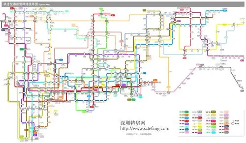 买房必备深圳地铁132线站点规划图