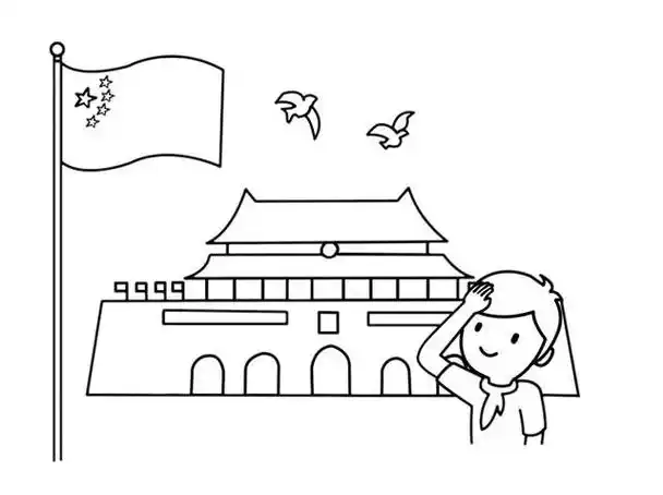 关于祖国画主题简笔画 简笔画图片大全-普车都