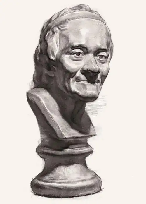 艺推|素描石膏头像汇总!|雕像|伏尔泰|肖像|石膏像|胸像_网易订阅